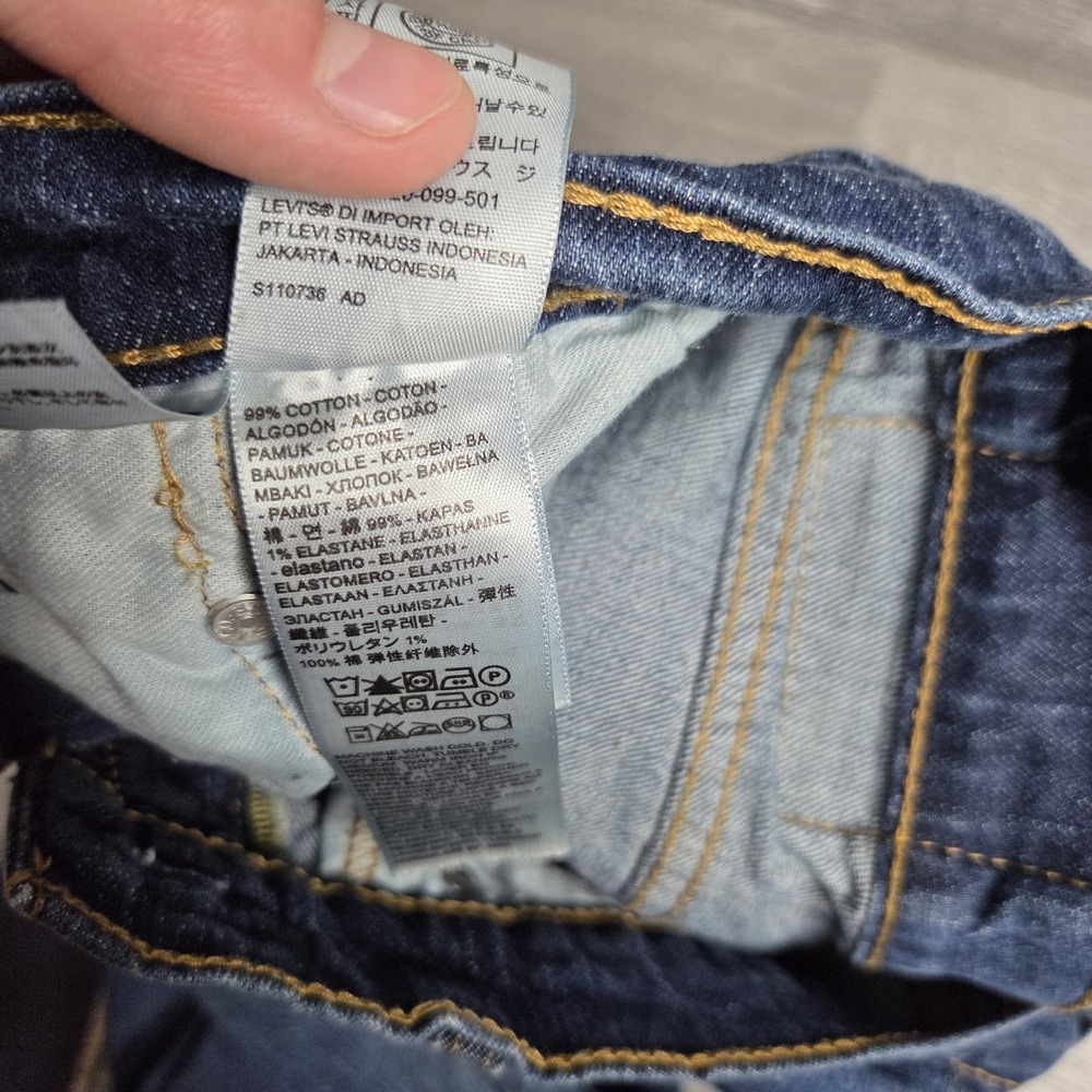 Levi's 541 Athletic Taper Fit Men's Jeans Dark Wash W34 L32 - Picture 3 of 7
